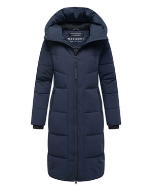 Navahoo Damen Winter Steppmantel SCHOKOKUSS – elegant, warm & funktional