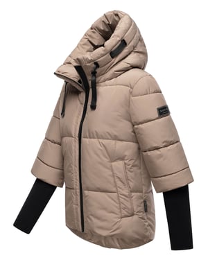 Navahoo Damen-Steppjacke Lotusherz XIV – warm, funktional und urban - Grau
