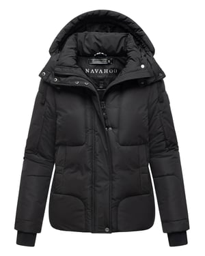 Navahoo Damen Steppjacke Zauberlicht mit Fleecefutter & Kapuze