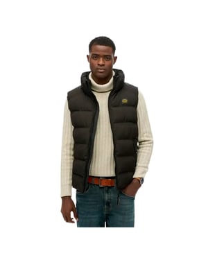 Superdry Herren Essential ärmellose Steppjacke