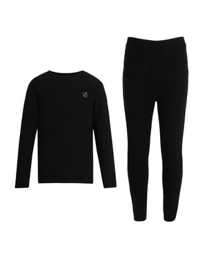 Dare 2B Kinder Unisex Thermo-Unterwäsche Set (Schwarz)