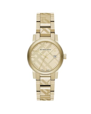 Burberry BU9145 The City Elegante goldfarbene Damenuhr