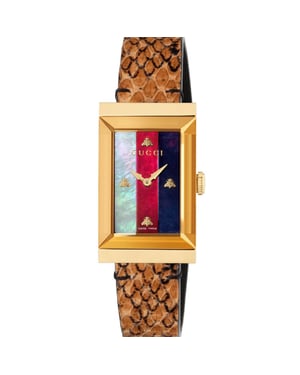 Gucci YA147402 G-Frame Damenuhr - Mehrfarbig