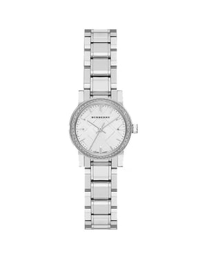 Burberry BU9220 Damen Diamantuhr - 26mm Edelstahl Eleganz