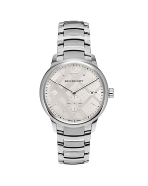 Burberry BU10004 Silberne Herrenuhr aus Edelstahl