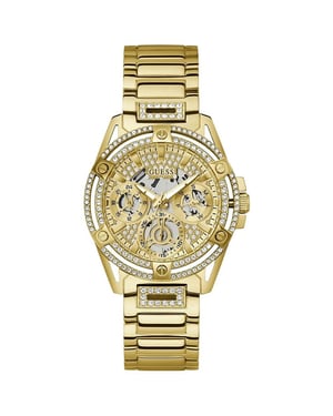 Guess GW0464L2 Queen Damenuhr in Gold - Stilvoller Chronograph Zeitmesser