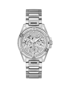 Guess GW0464L1 Queen Damen Chronograph Uhr in Silber