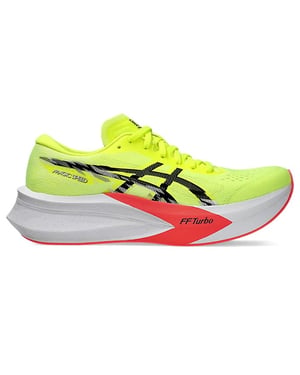 Asics Magic Speed 4 Damen Gelbe Laufschuhe