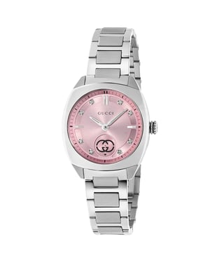 Gucci YA142511 Interlocking Quarz Damenuhr 29mm - Eleganter silberner Zeitmesser