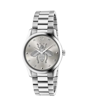 Gucci G-Timeless 38mm Unisex-Edelstahluhr - YA1264126