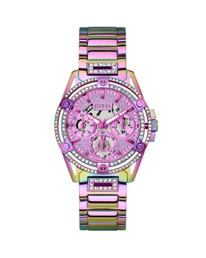 Guess GW0464L4 Schillernde Multifunktionsuhr für Damen - stilvoll und funktionell