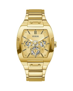 Stilvolle Guess GW0456G2 Phoenix Herrenuhr in Gold Edelstahl