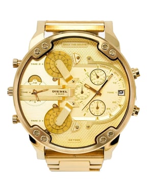 Diesel DZ7399 Herr Daddy 2.0 Gelbgold Herren Chronograph Uhr