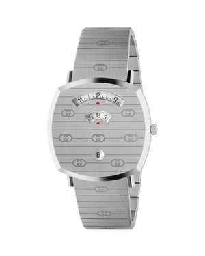 Gucci YA157410 Grip Unisex Quarzuhr - Elegantes Edelstahldesign