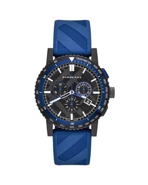 Burberry BU9807 Marineblaue Chronographenuhr für Herren - stilvoll und langlebig