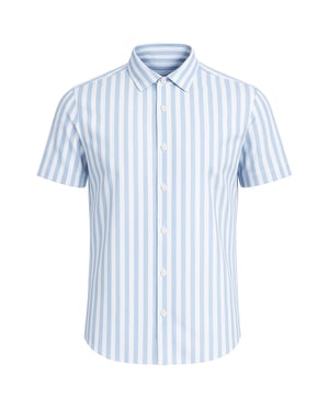 Ted Baker Arschot Streifen Herren Blaues Hemd