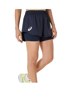 Asics Match Damen Marineblau Tennis Shorts