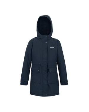 Regatta Kinder Valenta Wasserdichte Jacke (Marineblau)