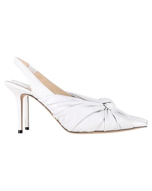 Jimmy Choo Pre-owned Annabell Slingback-Sandalen aus Leder - Weiß