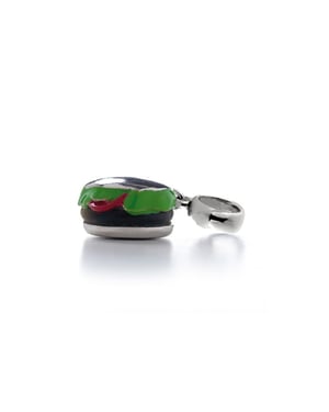Luxenter Anhänger aus 925 Sterling Silber rhodiniert - Hamburger