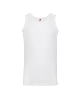 Fruit of the Loom - "Valueweight Athletic" Ärmelloses Oberteil für Herren/Damen Unisex (Weiß)