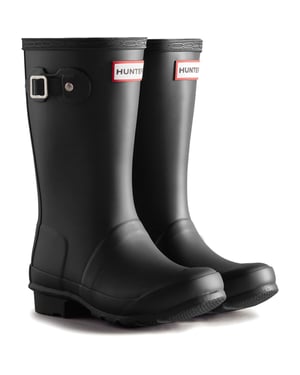 Hunter Junior Originals Gummistiefel Kinder Schwarz
