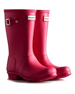 Hunter Junior Originals Gummistiefel Kinder Helle Pink Wellingtonstiefel