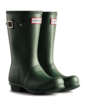 Hunter Junior Originals Gummistiefel Kinder Hunter Green Wellington Boots