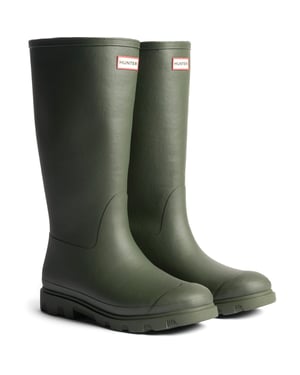 Hunter Downpour Tall Isolierte Gummistiefel Herren Dunkeloliv Wellington Stiefel