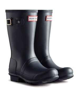 Hunter Junior Originals Gummistiefel Kinder Hunter Marineblau Wellington-Stiefel