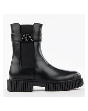 Armani Exchange Damen-Stiefeletten Signature AX