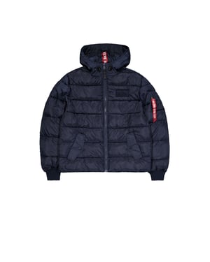 Hooded Puffer Alpha Faux Down Winter Jacket