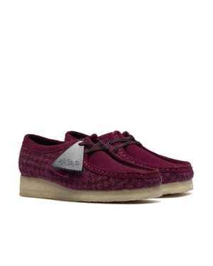 Clarks Originals Wallabee Damen Lila Textilschuhe