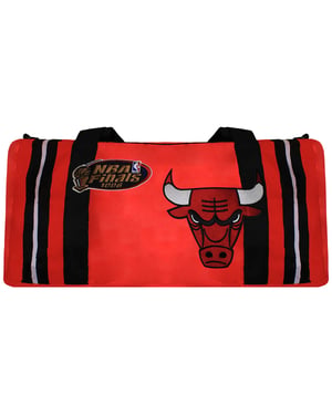 Mitchell & Ness NBA Chicago Bulls Satin Rote Reisetasche