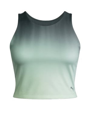 Puma Studio Ombre Damen Grünes Crop Top