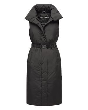 Navahoo Abendlied Damen lange Winter Weste – warm & stilvoll