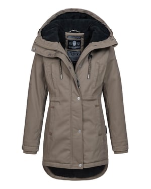 Navahoo Winterfunke Damen Winterjacke mit Teddyfellfutter
