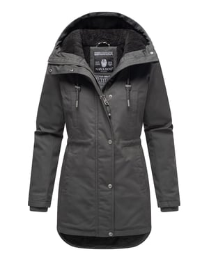 Navahoo Winterfunke Damen Winterjacke mit Teddyfellfutter