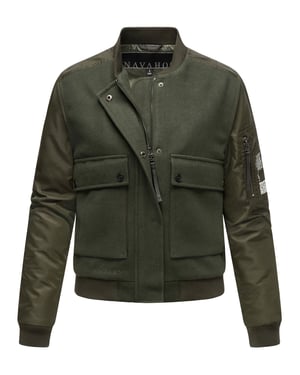 Navahoo Damen Übergangsjacke im Bomberjacken-Style Willstehaben