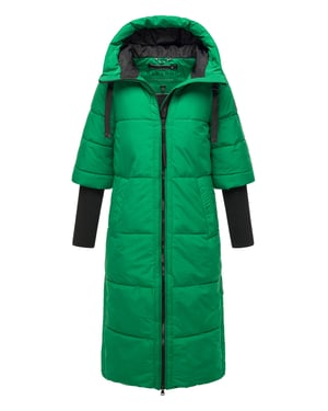 Navahoo Damen Steppjacke Ciao Miau – Extra Lang & Warm