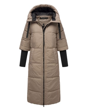 Navahoo Damen Steppjacke Ciao Miau – Extra Lang & Warm
