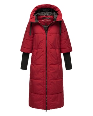 Navahoo Damen Steppjacke Ciao Miau – Extra Lang & Warm