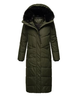 Navahoo Damen Winter Steppmantel Hingucker – Extra Lang & Warm