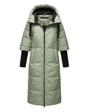 Navahoo Damen Steppjacke Ciao Miau – Extra Lang & Warm
