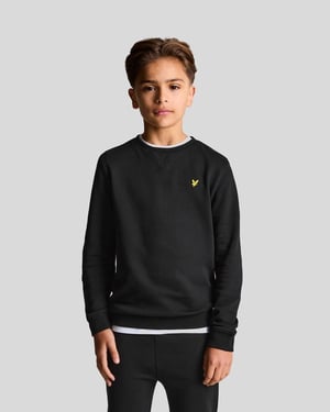 Lyle & Scott Jungen Klassisches Sweatshirt mit Rundhalsausschnitt - Schwarz