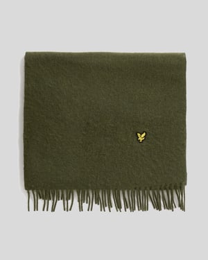 Lyle & Scott Schal aus Lammwollmischung - Grün