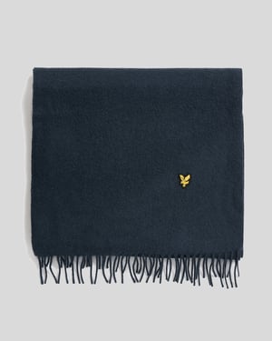 Lyle & Scott Schal aus Lammwollmischung - Marineblau