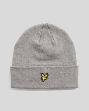Lyle & Scott Beanie aus Merinowollmischung - Grau