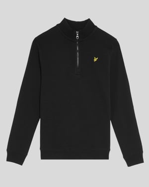 Lyle & Scott Jungen-Pullover mit 1/4-Reißverschluss, Schwarz