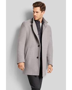 Bugatti Herren Mantel mit Stehkragen